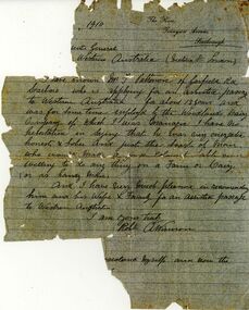 Document - ETHEL PATTISON COLLECTION: ASSISTED PASSAGE DOCUMENT, 1910