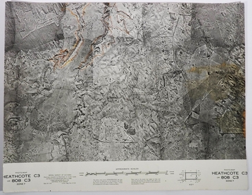 Map - FRED COWIE COLLECTION: AERIAL MAPS OF HEATHCOTE/EPPALOCK, 28-9-60