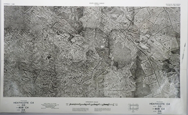 Map - FRED COWIE COLLECTION: AERIAL MAPS OF HEATHCOTE/EPPALOCK, 28-9-60