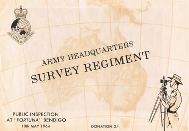 Document - ARMY HEADQUARTERS SURVEY REGIMENT, BENDIGO, 10 May, 1964
