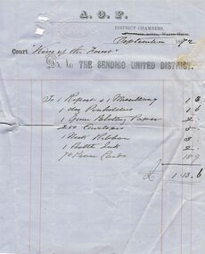 Document - ANCIENT ORDER OF FORESTERS NO 3770 COLLECTION: ACCOUNT