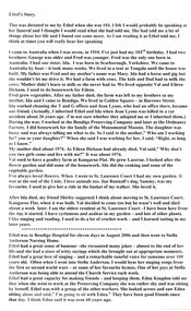 Document - ETHEL PATTISON COLLECTION: ETHEL'S STORY