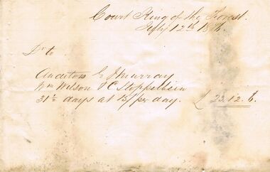 Document - ANCIENT ORDER OF FORESTERS NO. 3770 COLLECTION: ACCOUNT