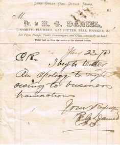 Document - ANCIENT ORDER OF FORESTERS NO 3770 COLLECTION: MEMO