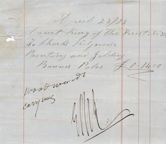 Document - ANCIENT ORDER OF FORESTERS NO 3770 COLLECTION: ACCOUNT