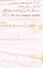 Document - ANCIENT ORDER OF FORESTERS NO. 3770 COLLECTION: ACCOUNT