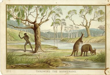 Painting - THROWING THE BOOMERANG