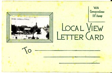 Postcard - BENDIGO LOCAL VIEW LETTER CARD
