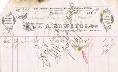 Document - ANCIENT ORDER OF FORESTERS NO. 3770 COLLECTION: J. G. EDWARDS