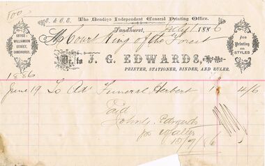 Document - ANCIENT ORDER OF FORESTERS NO. 3770 COLLECTION: JOHN G. EDWARDS