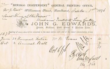 Document - ANCIENT ORDER OF FORESTERS NO. 3770 COLLECTION: JOHN G. EDWARDS