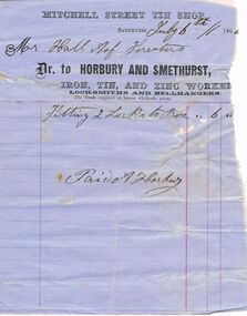 Document - ANCIENT ORDER OF FORESTERS NO 3770 COLLECTION: ACCOUNT/RECEIPT