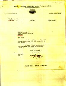 Document - GOETZE COLLECTION: PRINCESS THEATRE RENTAL LIST