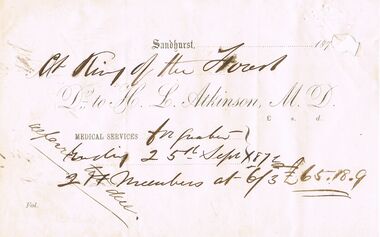 Document - ANCIENT ORDER OF FORESTERS NO 3770 COLLECTION: ACCOUNT