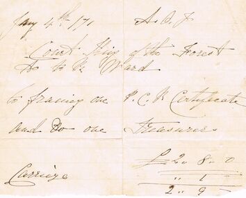 Document - ANCIENT ORDER OF FORESTERS NO 3770 COLLECTION: ACCOUNT