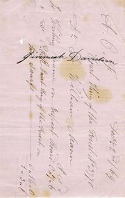 Document - ANCIENT ORDER OF FORESTERS NO. 3770 COLLECTION:  NOTE