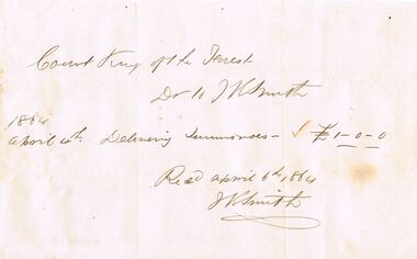 Document - ANCIENT ORDER OF FORESTERS NO. 3770 COLLECTION:  RECEIPT