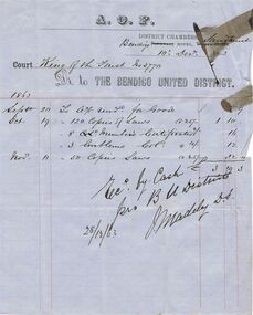 Document - ANCIENT ORDER OF FORESTERS NO. 3770 COLLECTION: ACCOUNT