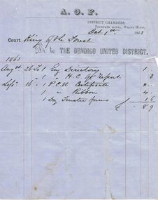Document - ANCIENT ORDER OF FORESTERS NO. 3770 COLLECTION:  ACCOUNT