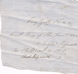 Document - ANCIENT ORDER OF FORESTERS NO. 3770 COLLECTION:  INVOICE