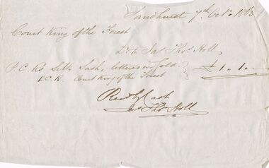 Document - ANCIENT ORDER OF FORESTERS NO. 3770 COLLECTION: NOTE