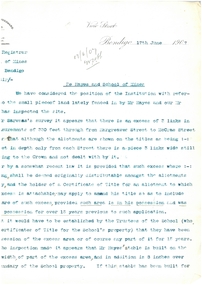 Document - SANDHURST SCHOOL OF MINES COLLECTION:  LETTER FROM COHEN , KIRBY & WOODWARD  SOLICITORS