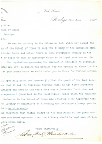 Document - SANDHURST SCHOOL OF MINES COLLECTION:  LETTER FROM COHEN , KIRBY & WOODWARD  SOLICITORS