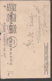 Document - KELLY AND ALLSOP COLLECTION: ENVELOPE, 28/10/1907