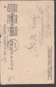 Document - KELLY AND ALLSOP COLLECTION: ENVELOPE, 28/10/1907