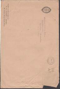 Document - KELLY AND ALLSOP COLLECTION: ENVELOPE, 02/09/1926