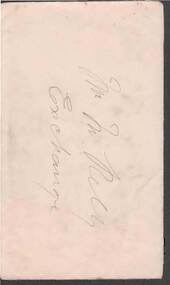 Document - KELLY AND ALLSOP COLLECTION: ENVELOPE
