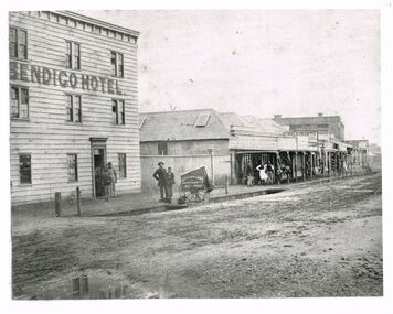 Photograph - WES HARRY COLLECTION: BRIDGE STREET, BENDIGO