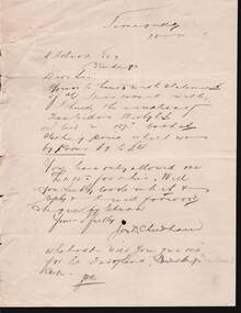Document - KELLY AND ALLSOP COLLECTION: LETTER TO A. ALLSOP ESQ, 20/11/1901
