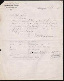 Document - KELLY AND ALLSOP COLLECTION: LETTER TO A. ALLSOP ESQ, 14/11/1901