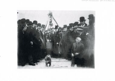 Photograph - FOUNDATION LAYING PHOTOGRAPH OF THE ELECTRIC SUPPLY COMPANY OF VICTORIA