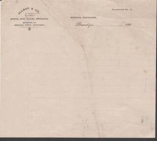 Document - KELLY AND ALLSOP COLLECTION: NOTE PAPER