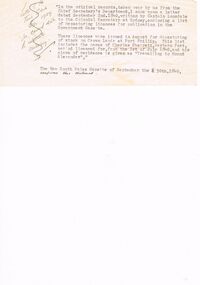 Document - EXTRACT FROM UNKNOWN SOURCE: CHARLES SHERRETT, MOUNT ALEXANDER