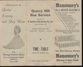 Document - W. BABIDGE COLLECTION: WHERE TO SHOP IN BENDIGO AND SUBURBS