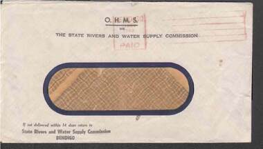 Document - W. BABIDGE COLLECTION: S.R. & W.S.C. ENVELOPE