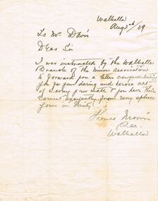 Document - JOSEPH DAVIES COLLECTION: LETTER OF CONGRATULATIONS, 02/08/1909