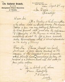 Document - JOSEPH DAVIES COLLECTION: EXPRESSIONS OF APPRECIATION, 02/08/1909