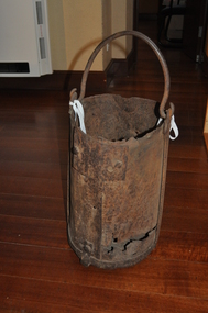 Tool - KIBBLE BUCKET FOR LIFTING ROCK AND GOLD ORE FROM A SHAFT