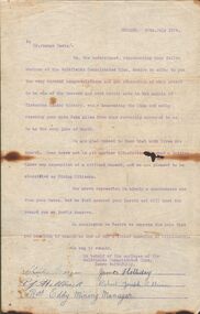 Document - JOSEPH DAVIES COLLECTION: LETTER TO MR JOSEPH DAVIES, 20/07/1909