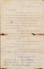 Document - JOSEPH DAVIES COLLECTION: LETTER TO MR JOSEPH DAVIES, 20/07/1909