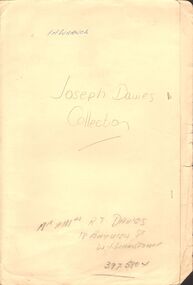 Document - JOSEPH DAVIES COLLECTION: BUFF FOLDER