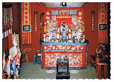 Photograph - BENDIGO JOSS HOUSE - ALTAR IN MAIN TEMPLE