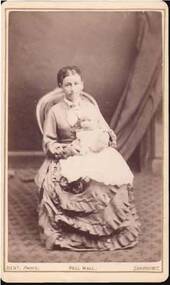 Photograph - PORTRAIT OF A LADY AND CHILD