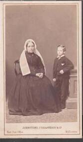 Photograph - PORTRAIT OF A LADY AND A BOY