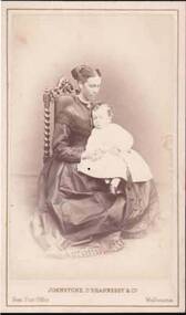 Photograph - PORTRAIT OF A LADY AND BABY