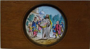 Slide - MAGIC LANTERN COLLECTION:  MAGIC LANTERN SLIDE CHINESE SCENE